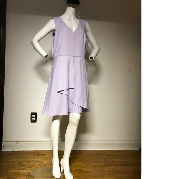 NWT Canada made Le Chateau PLUS SIZE Lilac Fit & Flare Cocktail Bridesmaid Prom - Picture 1 of 6